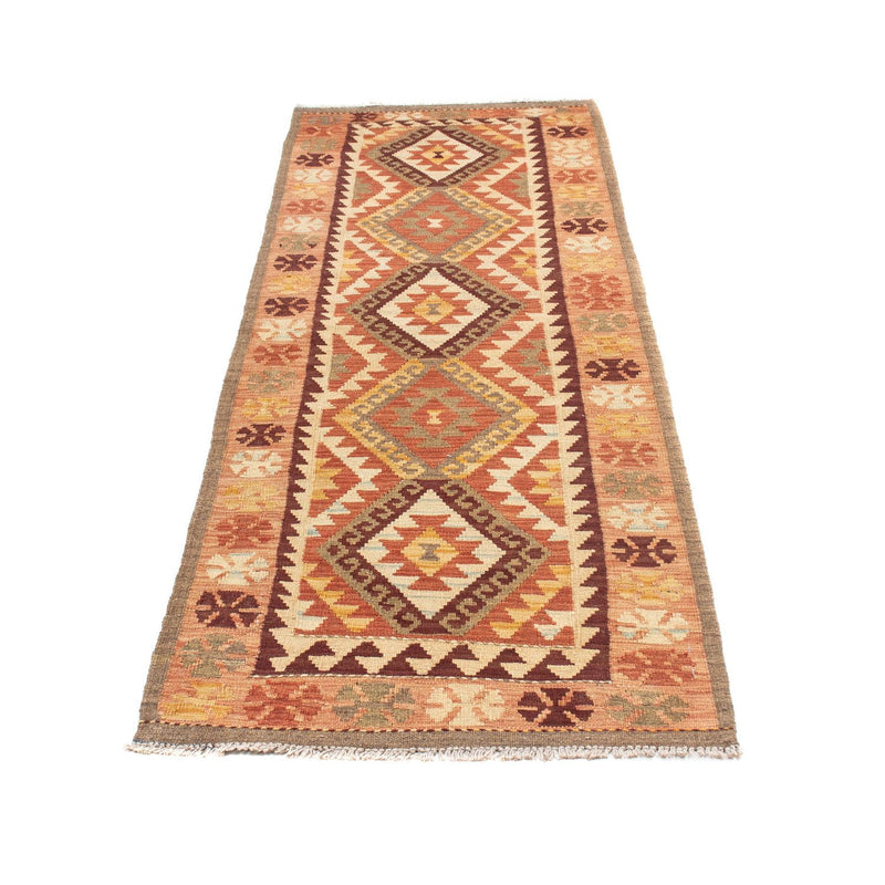 Tappeto corsia Tappeto Kelim - Orientale - 204 x 71 cm - beige