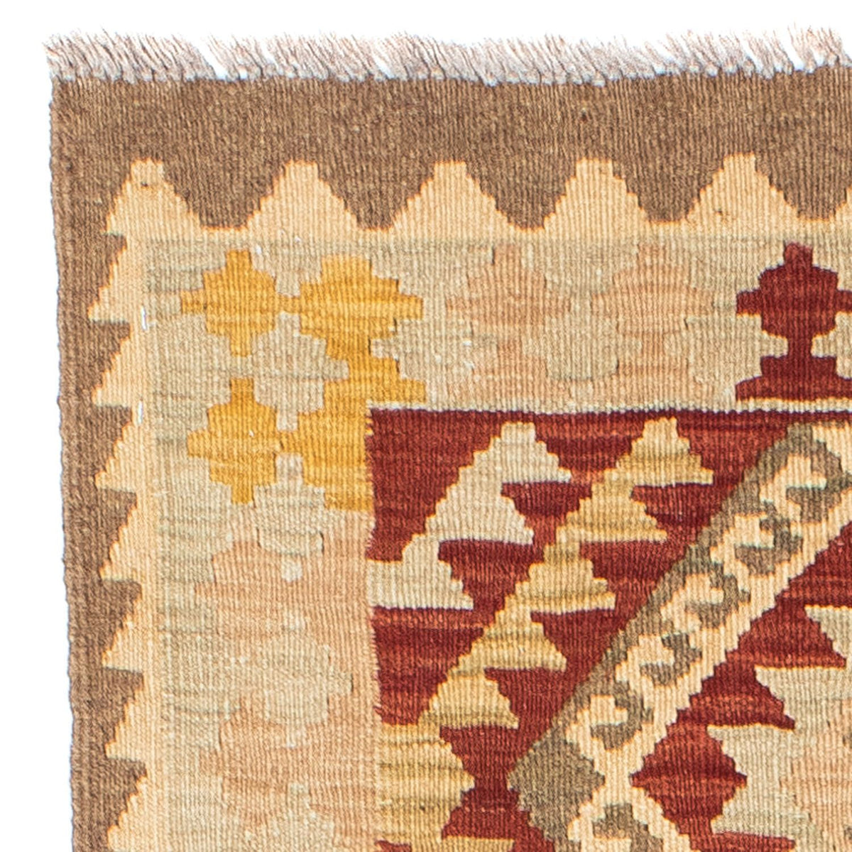 Tappeto corsia Tappeto Kelim - Orientale - 198 x 73 cm - beige