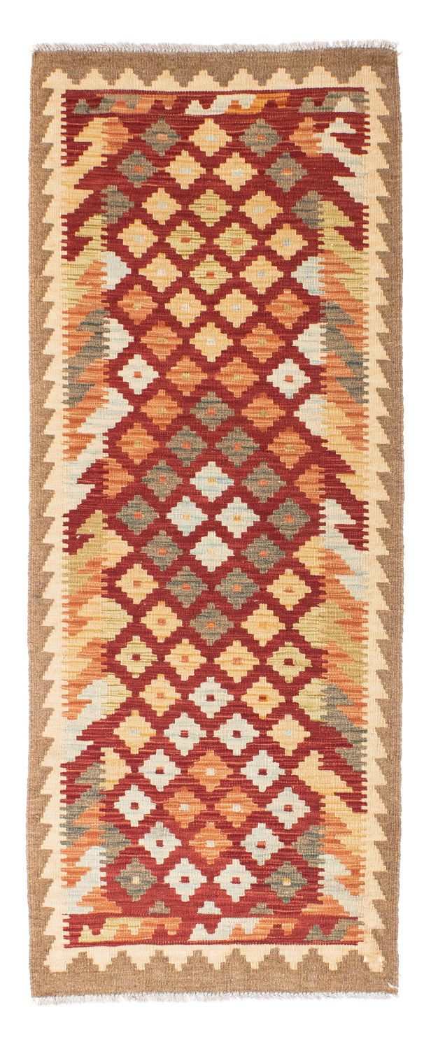 Tappeto corsia Tappeto Kelim - Orientale - 195 x 74 cm - ruggine