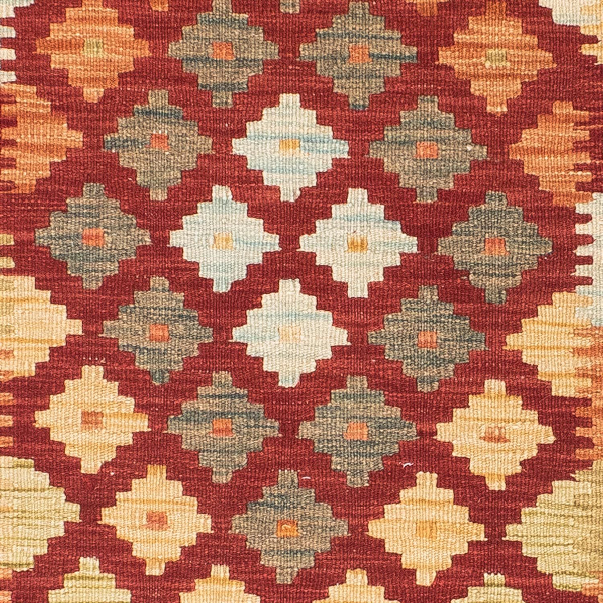 Tappeto corsia Tappeto Kelim - Orientale - 195 x 74 cm - ruggine