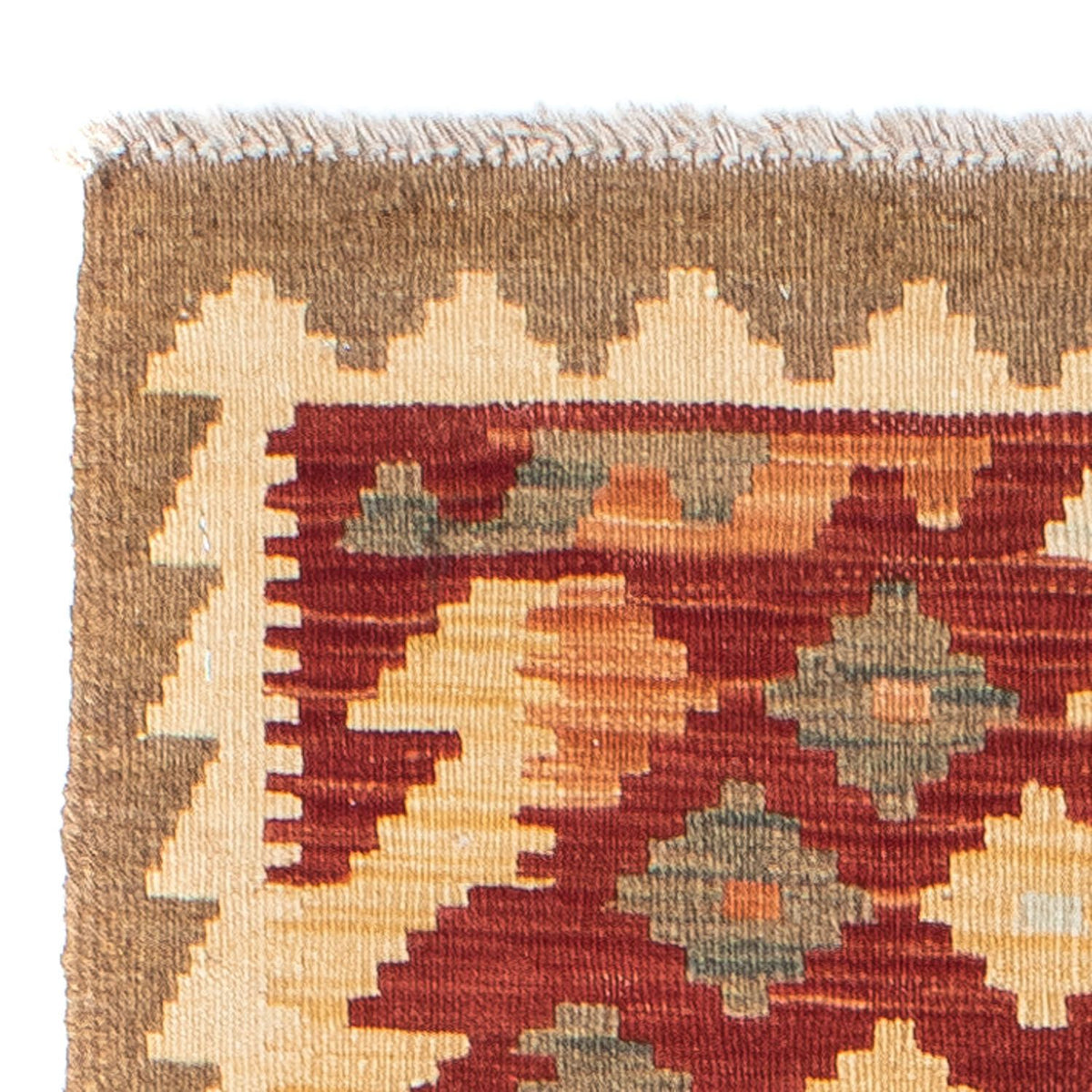 Tappeto corsia Tappeto Kelim - Orientale - 195 x 74 cm - ruggine