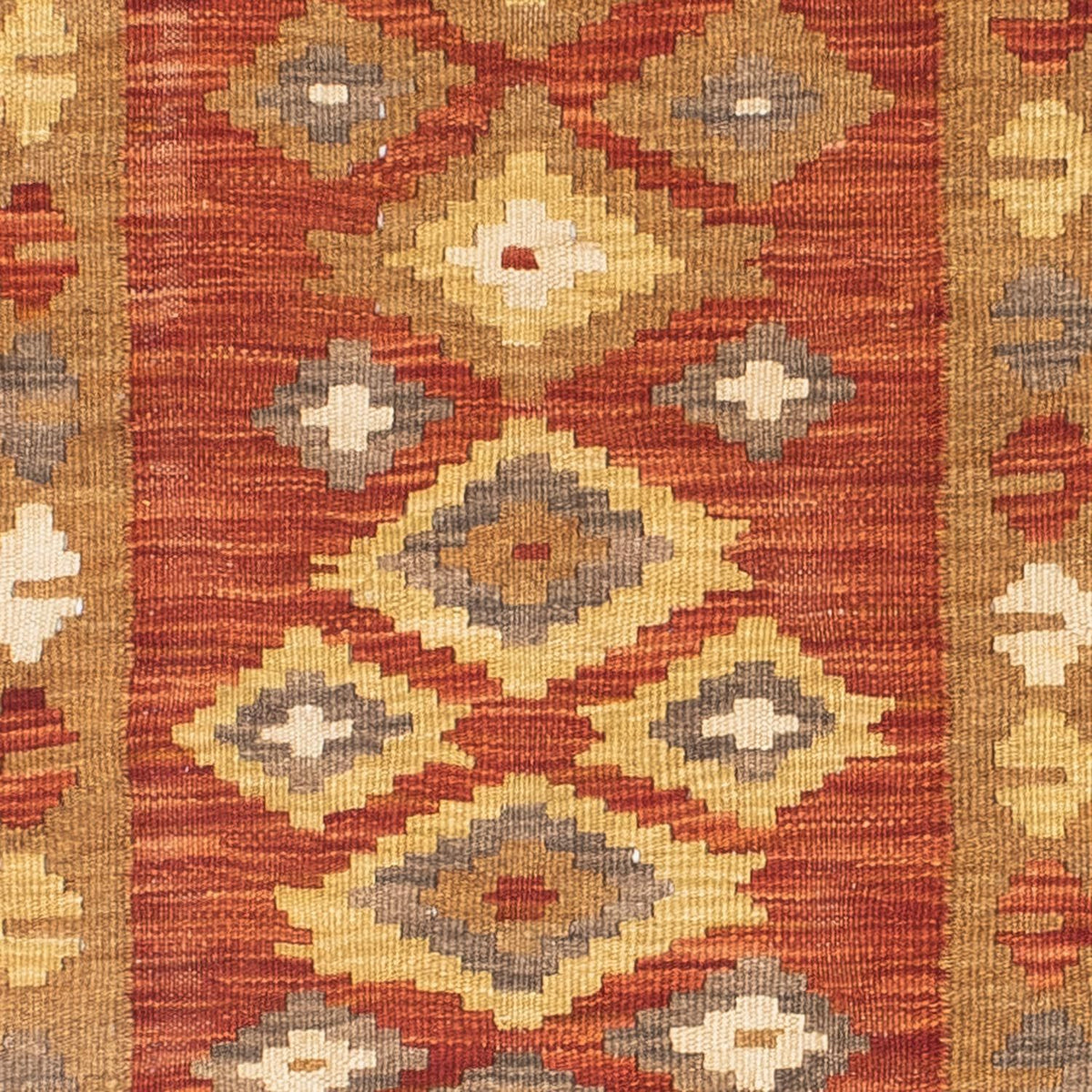 Tappeto corsia Tappeto Kelim - Orientale - 194 x 67 cm - ruggine