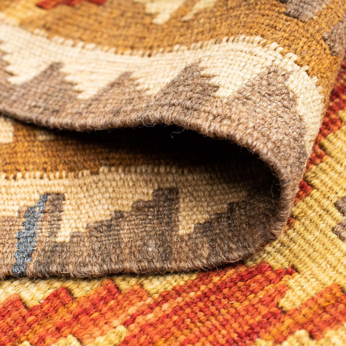 Tappeto corsia Tappeto Kelim - Orientale - 194 x 67 cm - ruggine
