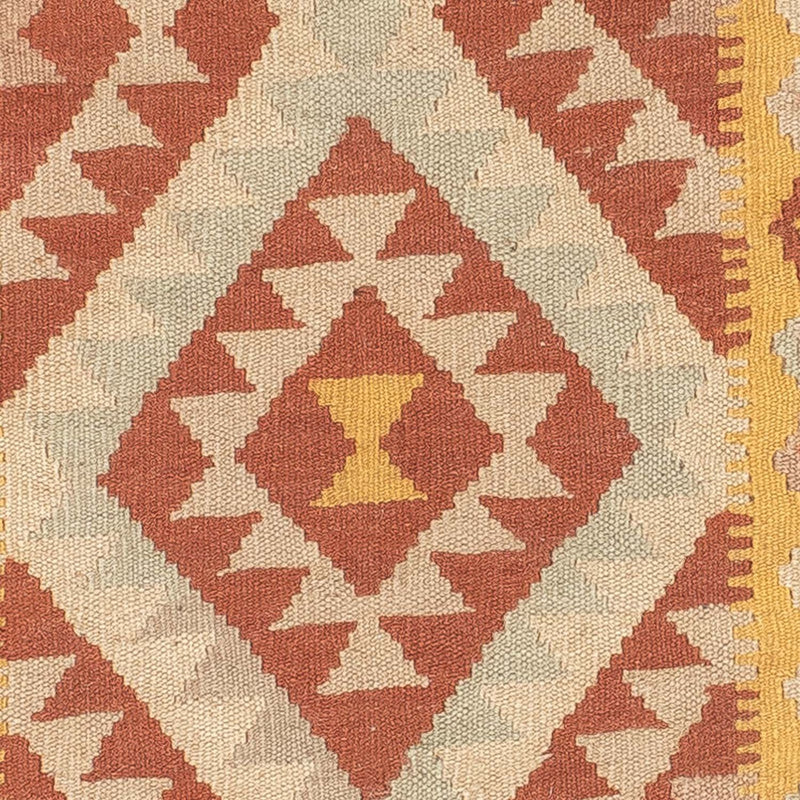 Tappeto corsia Tappeto Kelim - Splash - 203 x 69 cm - ruggine