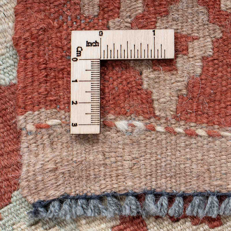 Tappeto corsia Tappeto Kelim - Splash - 203 x 69 cm - ruggine