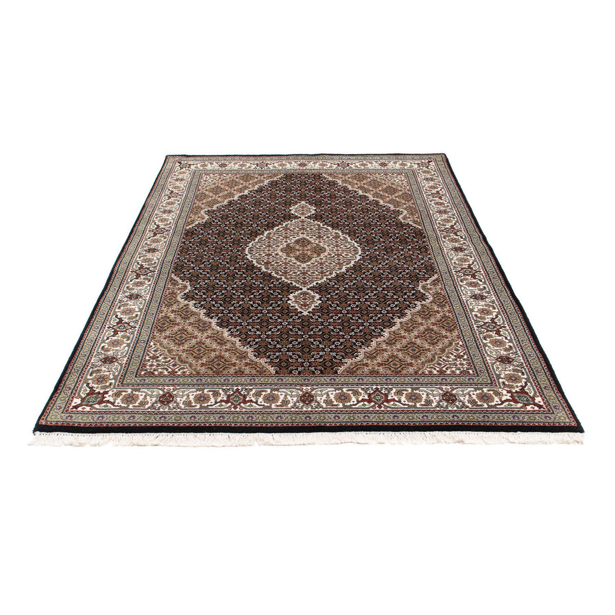 Tappeto Persero - Tabriz - 202 x 138 cm - blu scuro