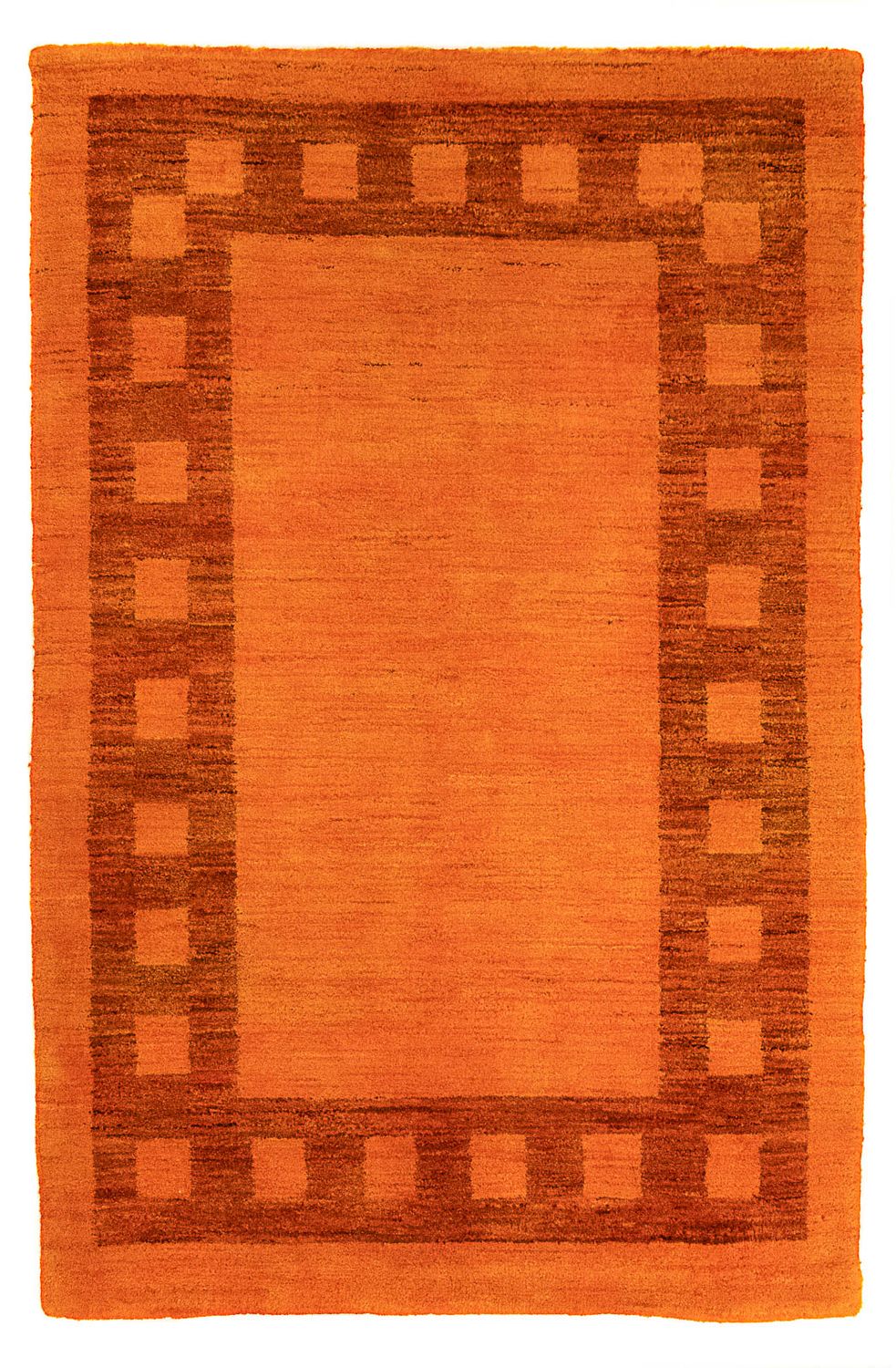 Tappeto Gabbeh - Indus - 123 x 79 cm - arancione