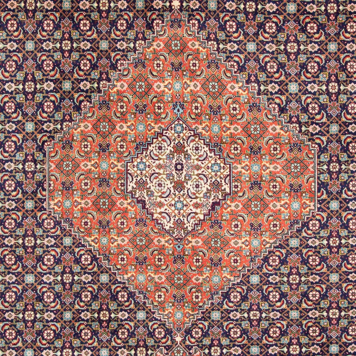 Tappeto Persero - Tabriz - 309 x 209 cm - blu scuro