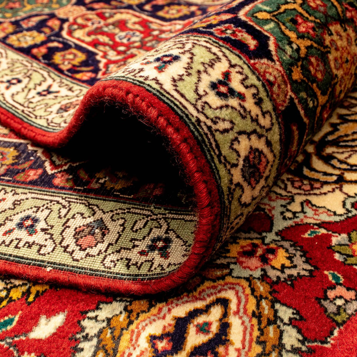 Tappeto Persero - Tabriz - 350 x 250 cm - rosso scuro