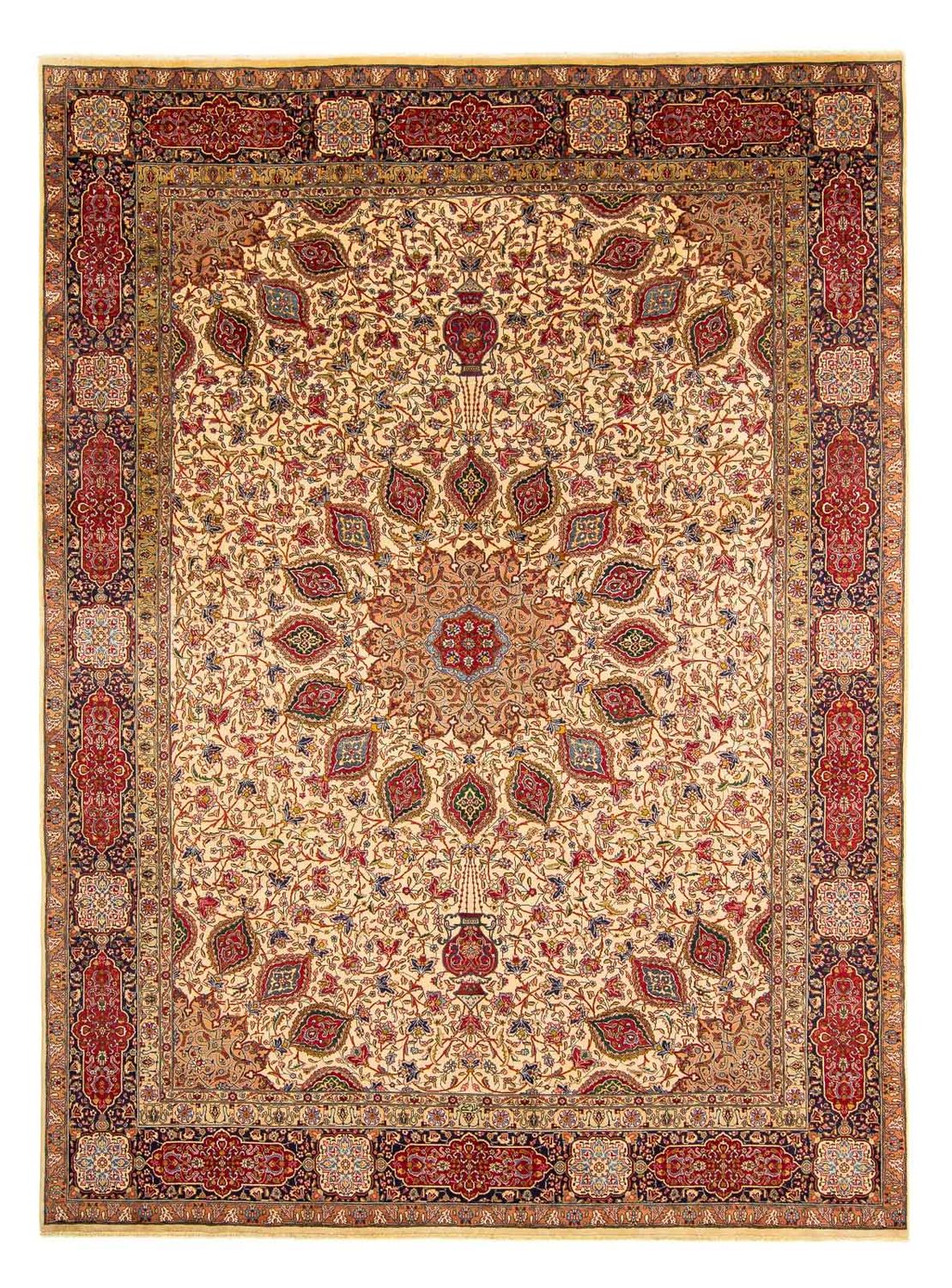 Tappeto Persero - Tabriz - Reale - 393 x 290 cm - marrone chiaro