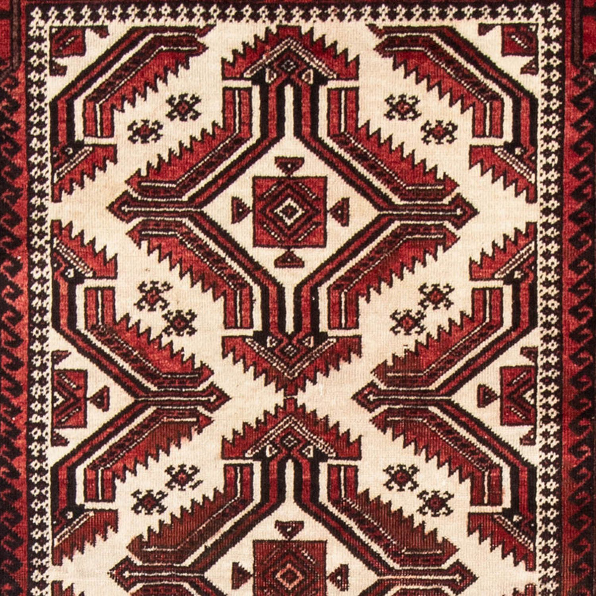 Tappeto corsia Tappeto Belutsch - 218 x 103 cm - rosso