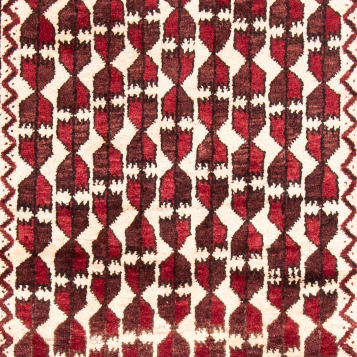 Tappeto corsia Tappeto Belutsch - 185 x 102 cm - rosso scuro