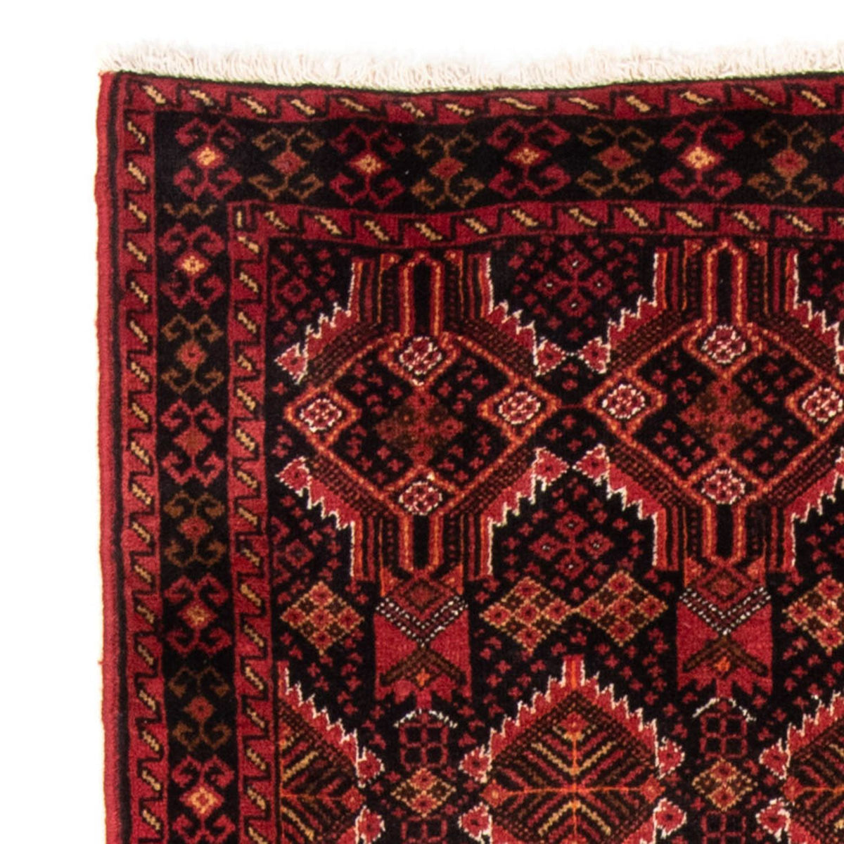 Tappeto corsia Tappeto Belutsch - 184 x 96 cm - rosso scuro