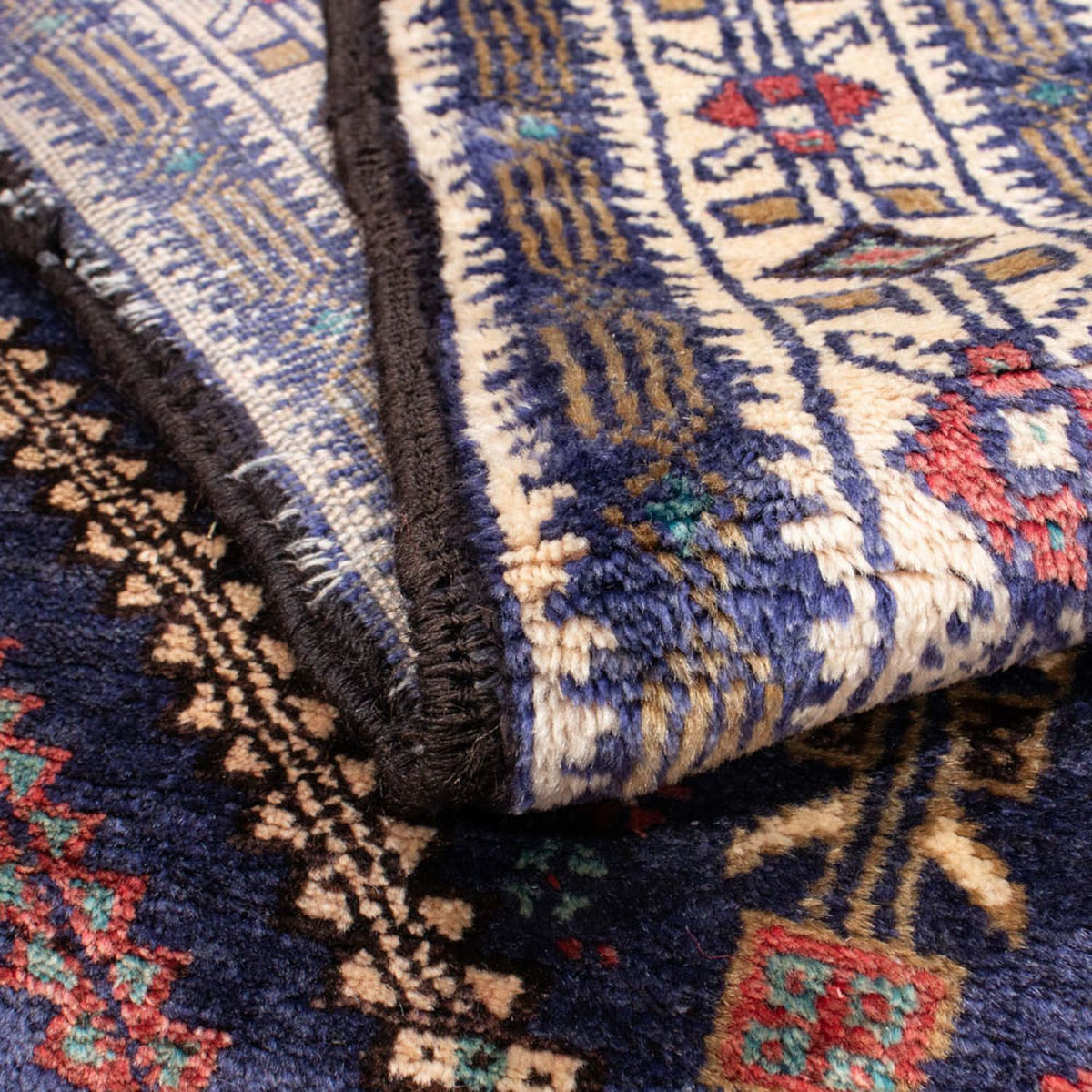 Tappeto corsia Tappeto Belutsch - 211 x 112 cm - blu scuro