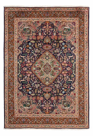 Tappeto Persero - Tabriz - Reale - 300 x 202 cm - blu scuro