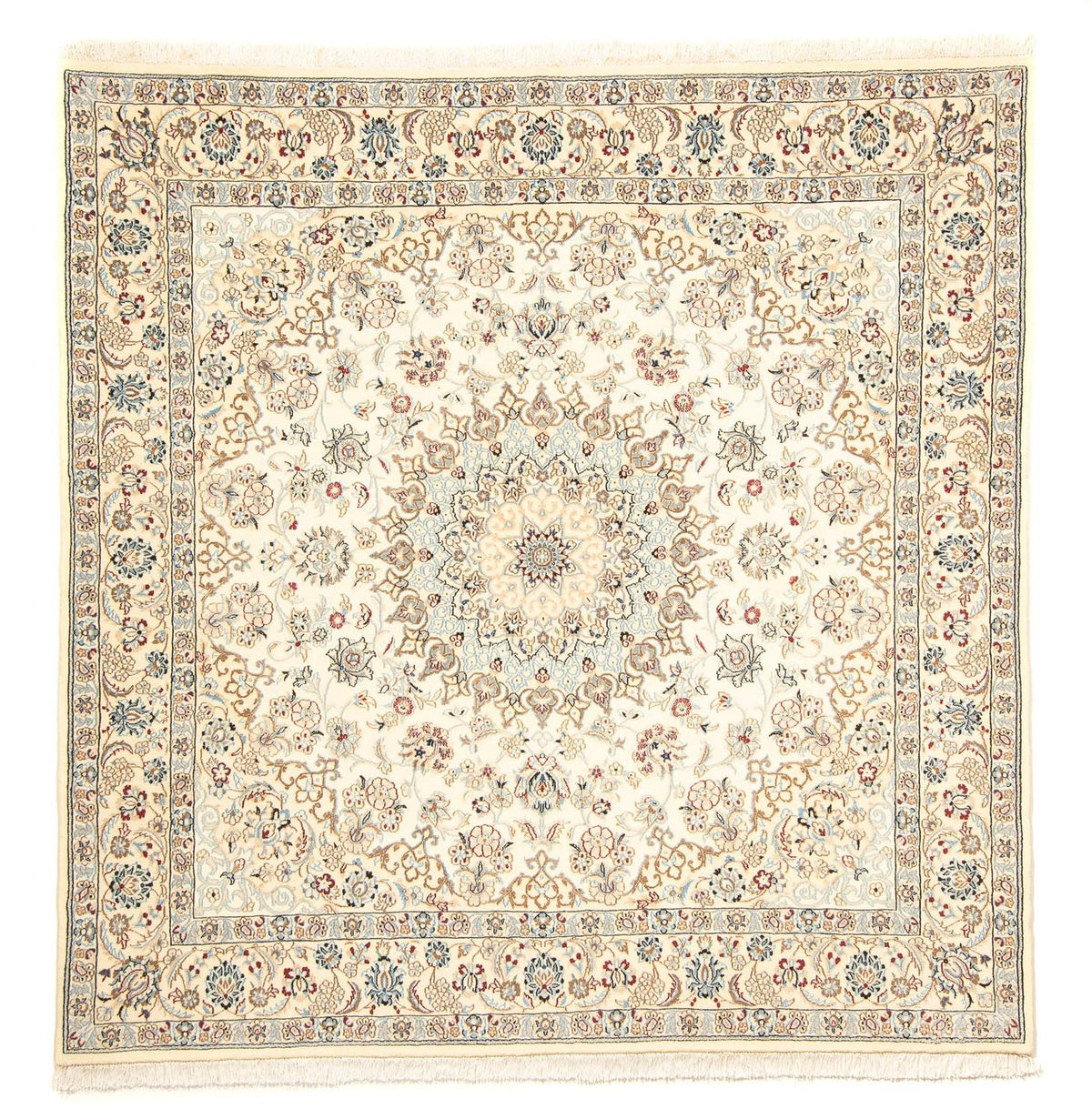 Tappeto Persero - Nain - Reale quadrato - 203 x 202 cm - beige