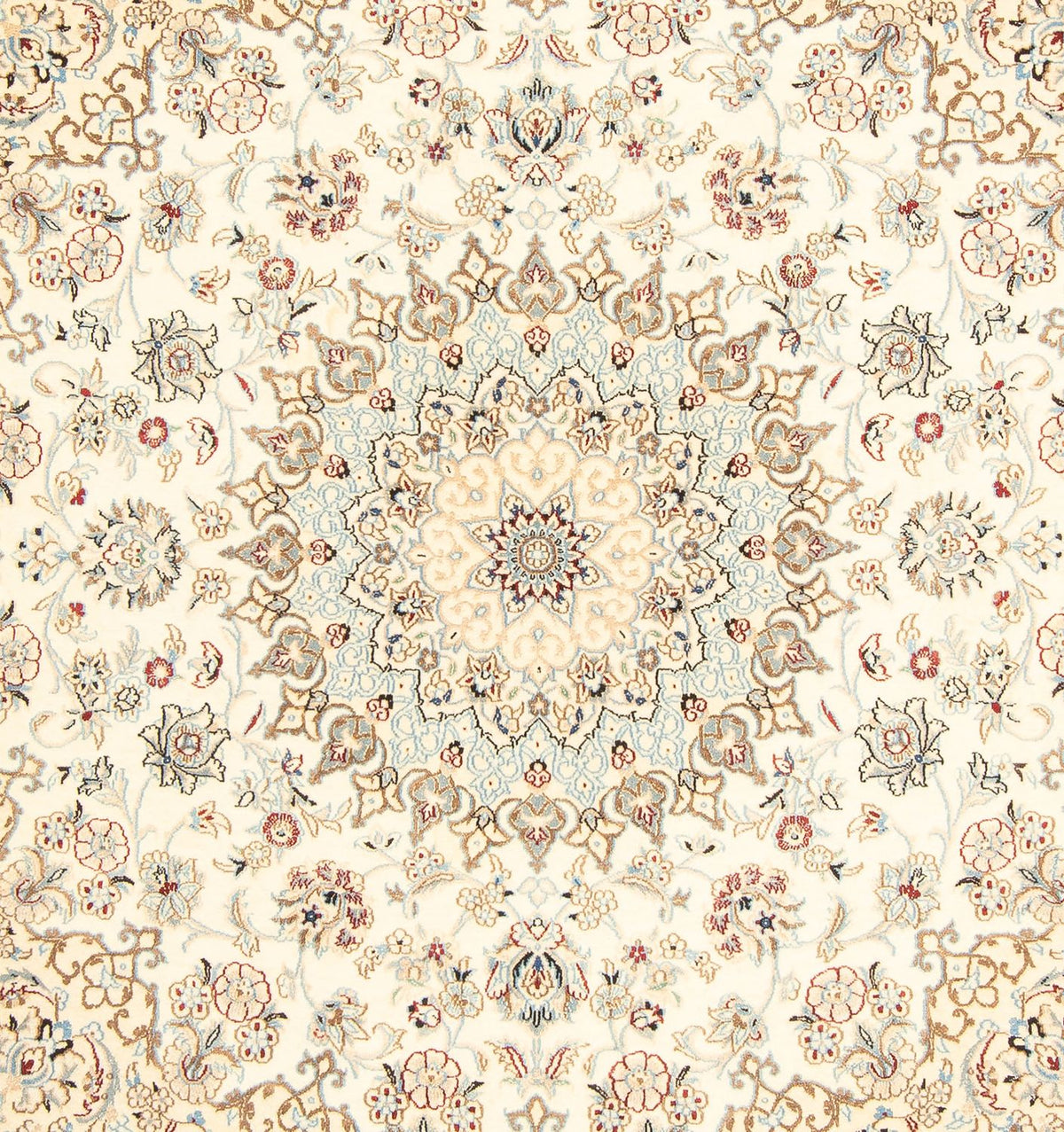 Tappeto Persero - Nain - Reale quadrato - 203 x 202 cm - beige
