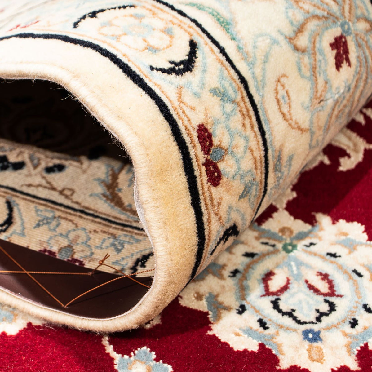 Tappeto Persero - Nain - Reale - 236 x 157 cm - rosso scuro