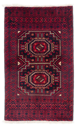 Tappeto Belutsch - 146 x 84 cm - rosso scuro