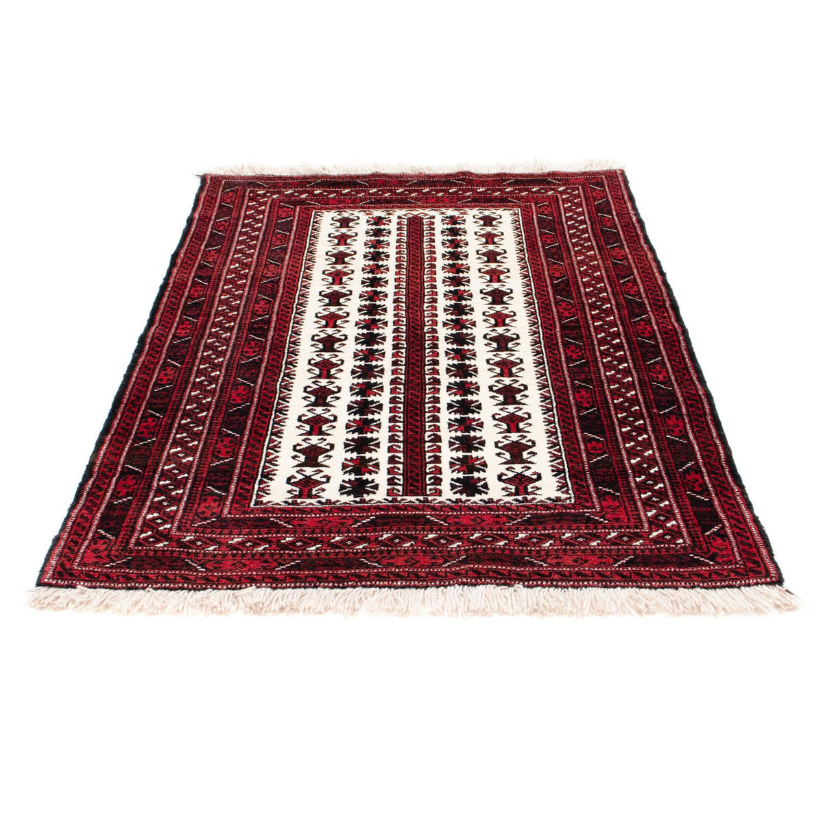 Tappeto Belutsch - 142 x 102 cm - rosso scuro