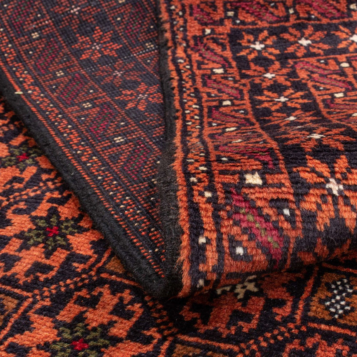 Tappeto corsia Tappeto Belutsch - 183 x 101 cm - ruggine