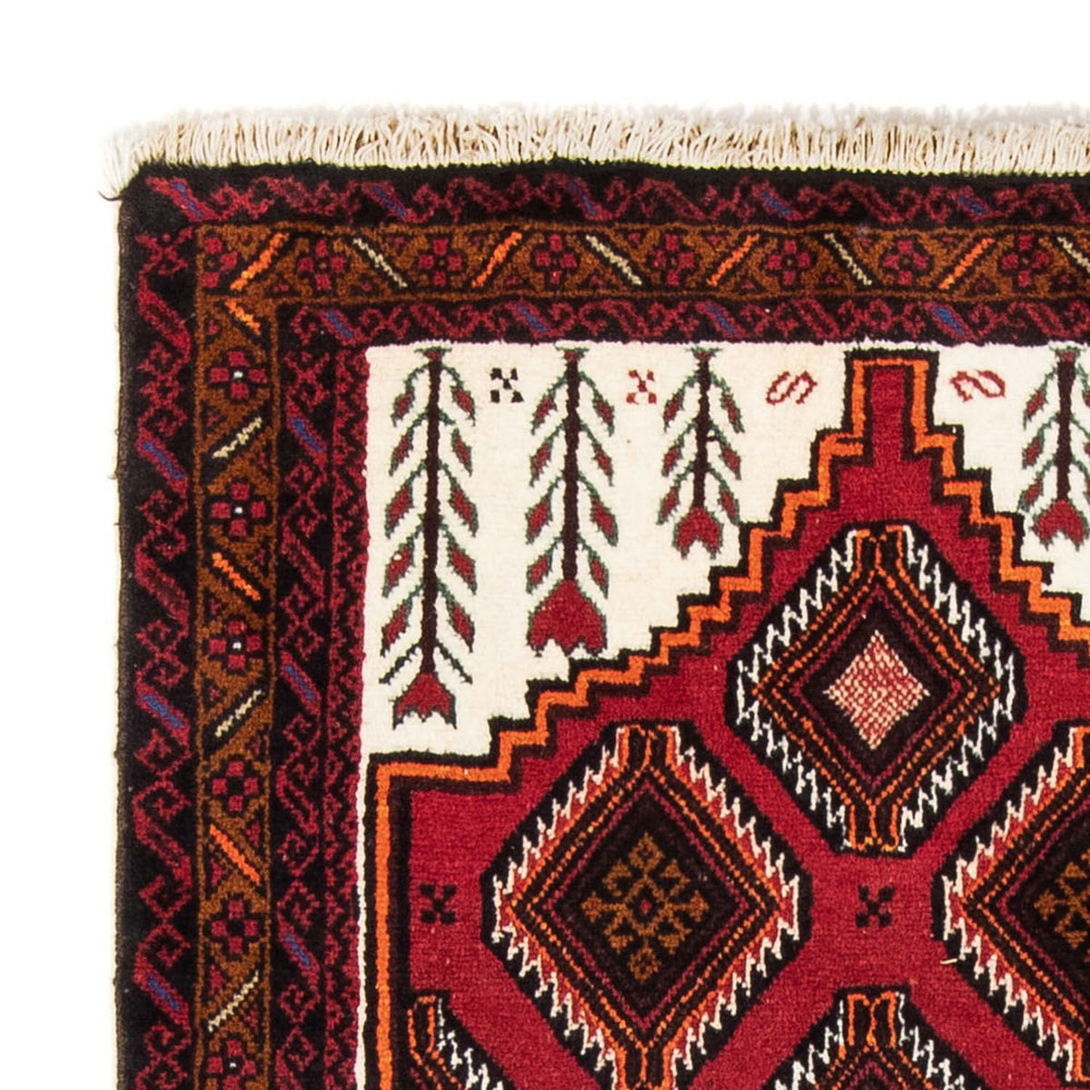 Tappeto corsia Tappeto Belutsch - 194 x 104 cm - rosso