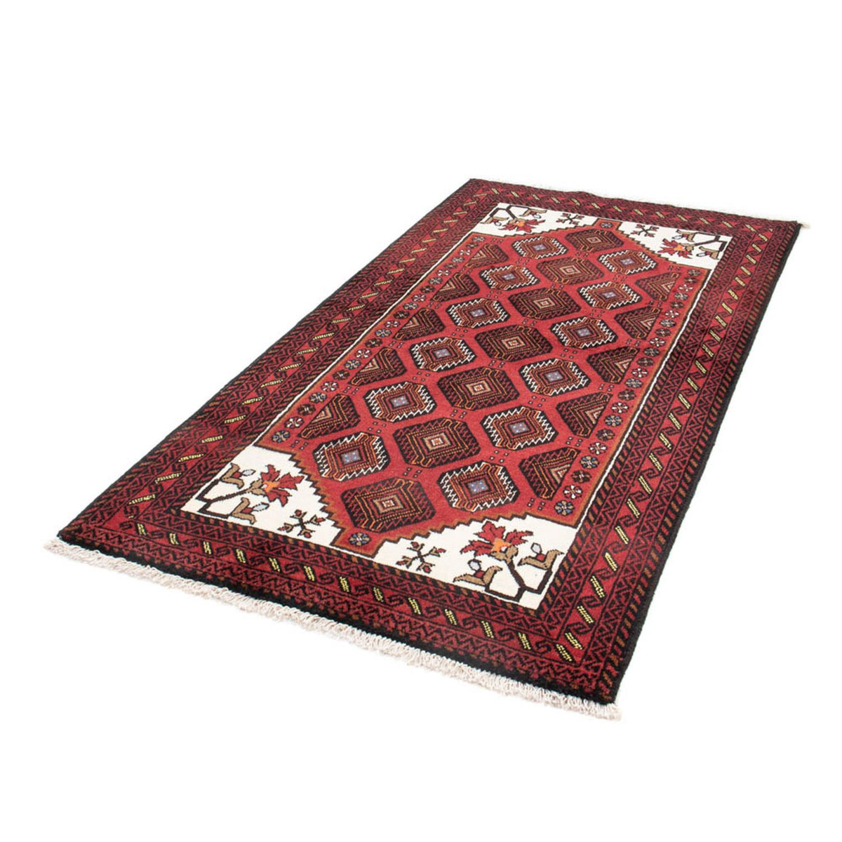 Tappeto corsia Tappeto Belutsch - 194 x 102 cm - rosso