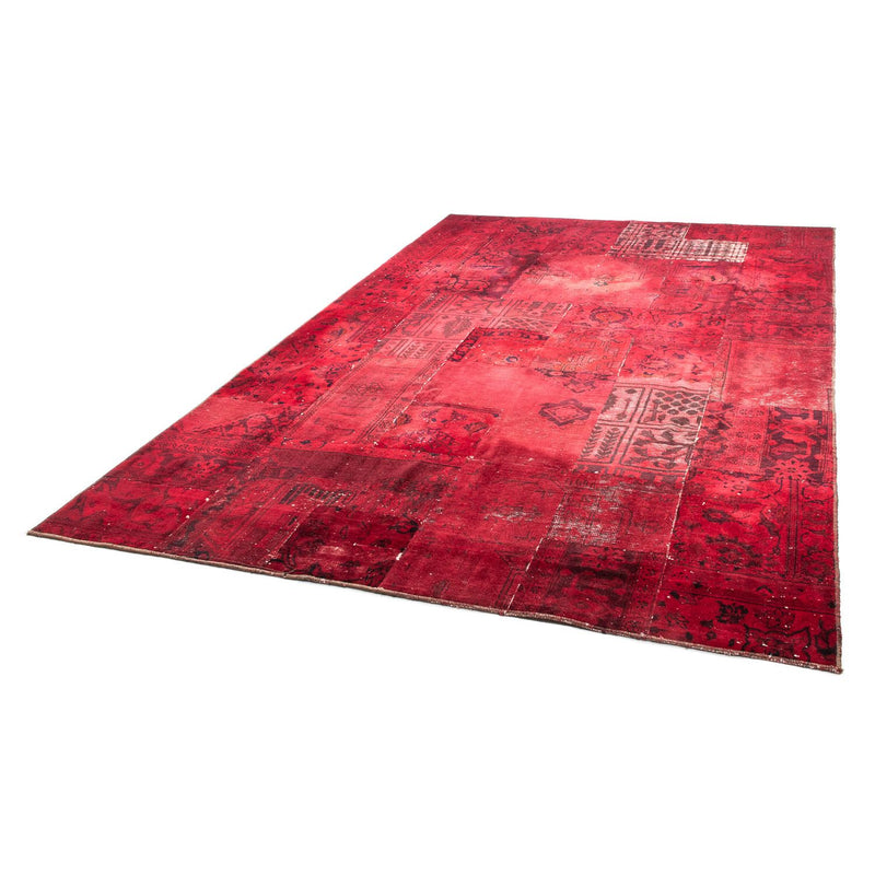 Tappeto Patchwork - 293 x 194 cm - rosso scuro