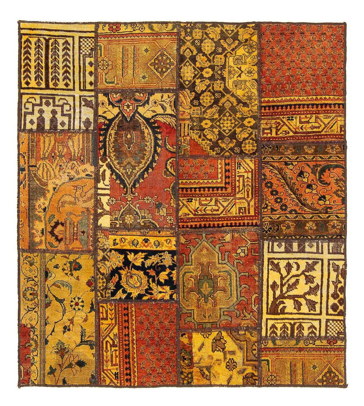 Tappeto Patchwork quadrato  - 151 x 142 cm - multicolore