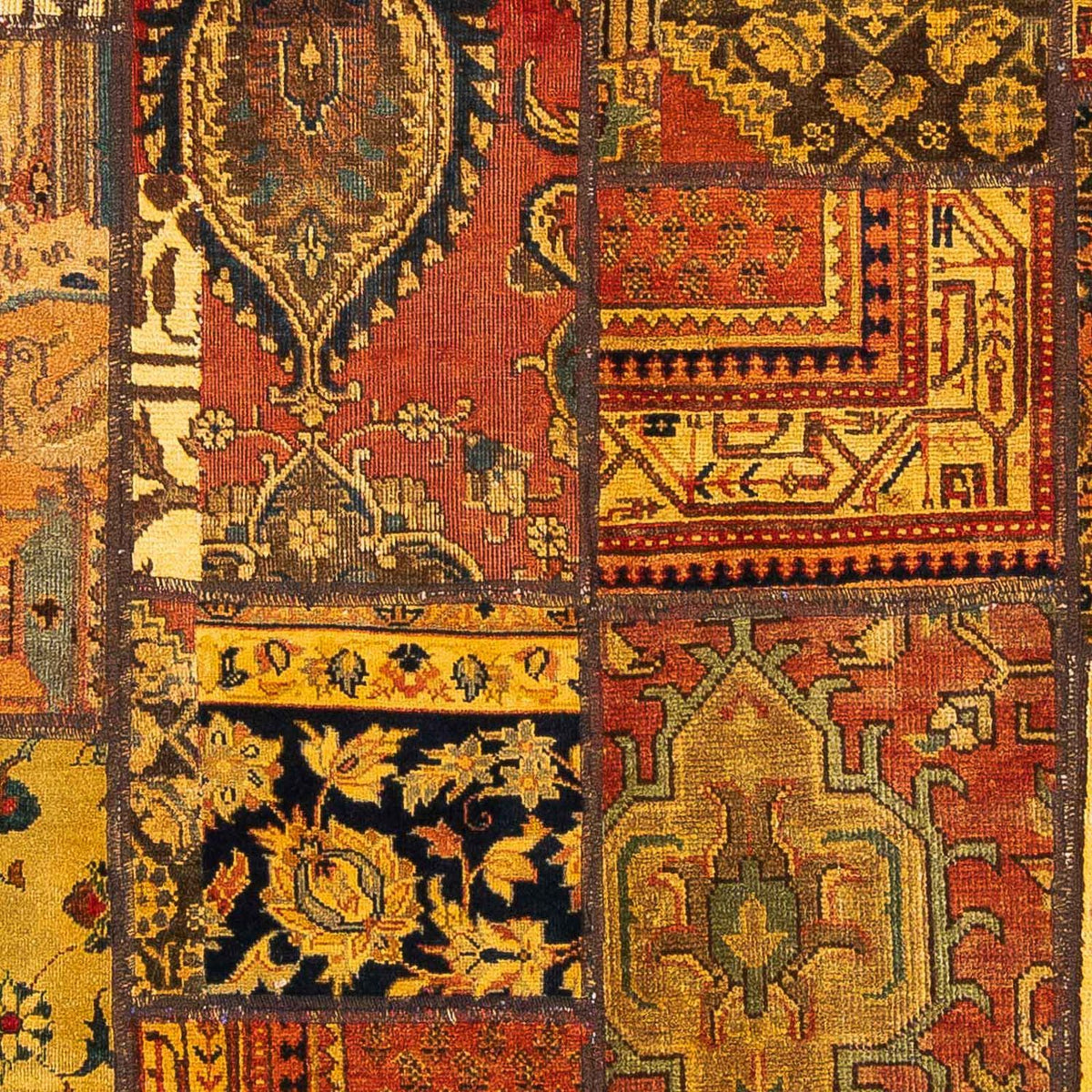 Tappeto Patchwork quadrato  - 151 x 142 cm - multicolore