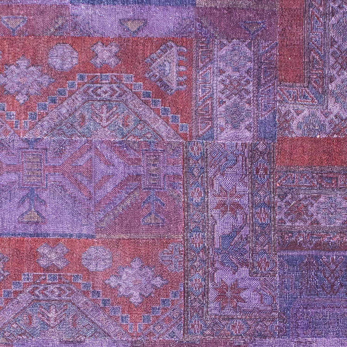 Tappeto Patchwork - 299 x 239 cm - viola
