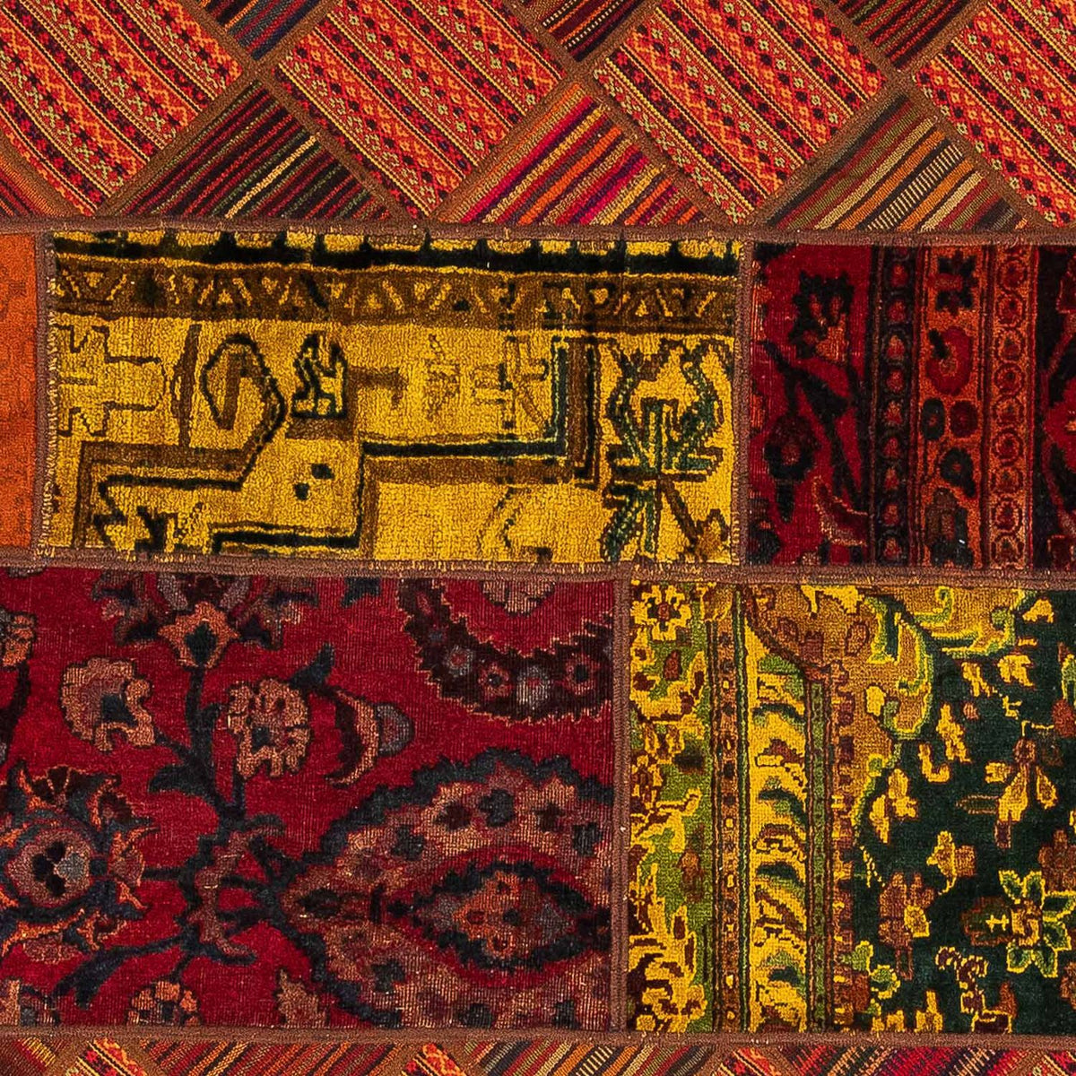 Tappeto Patchwork - 234 x 169 cm - multicolore