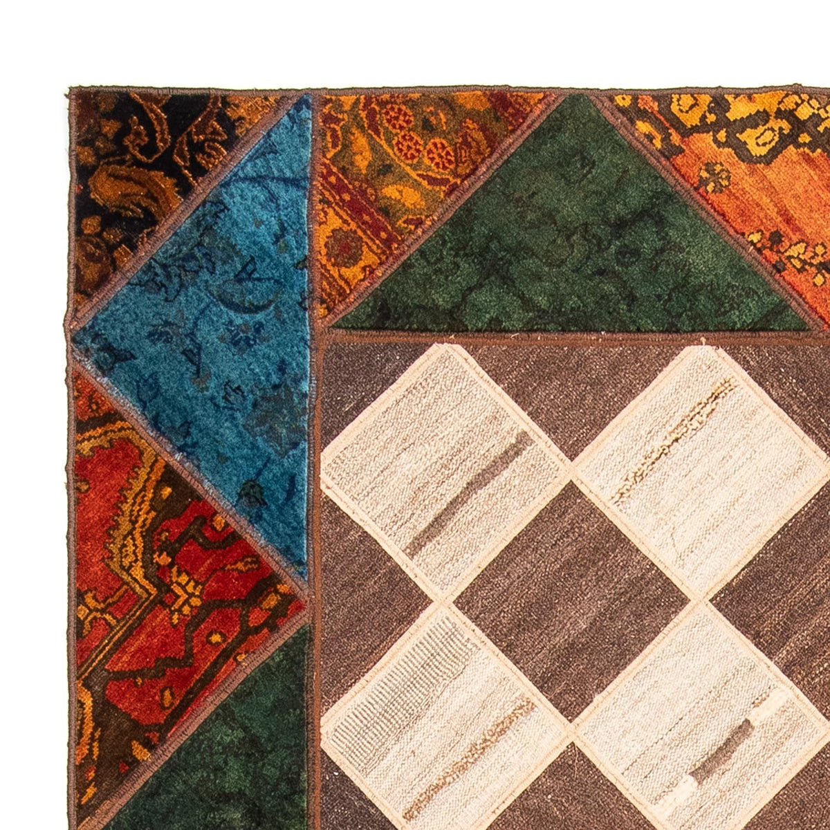 Tappeto Patchwork - 224 x 164 cm - multicolore