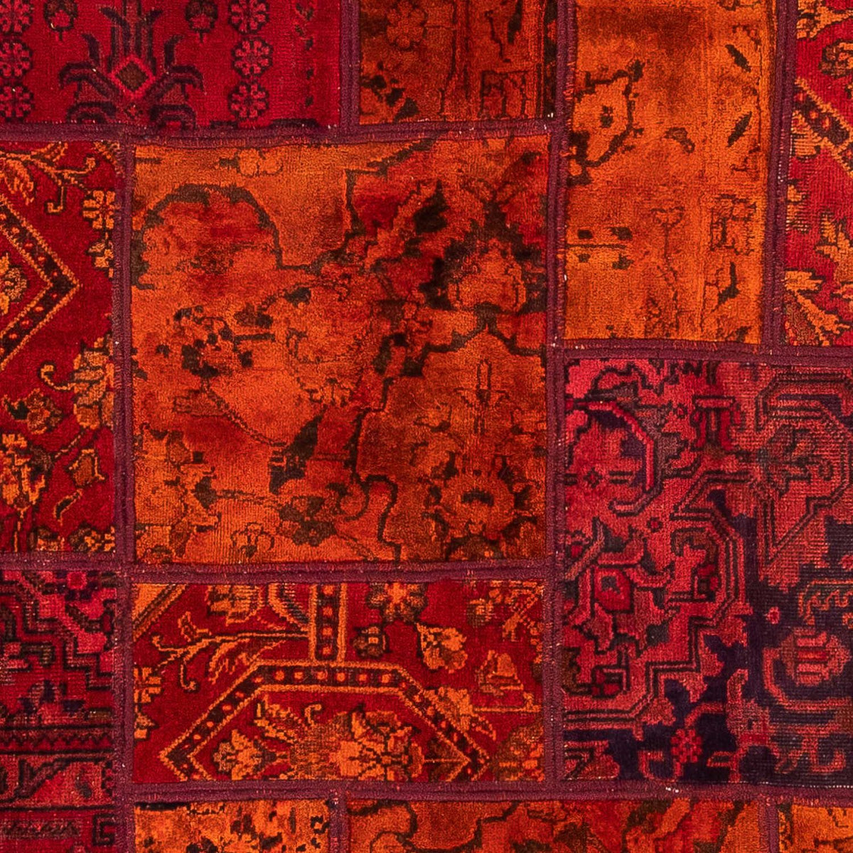 Tappeto Patchwork - 194 x 140 cm - multicolore