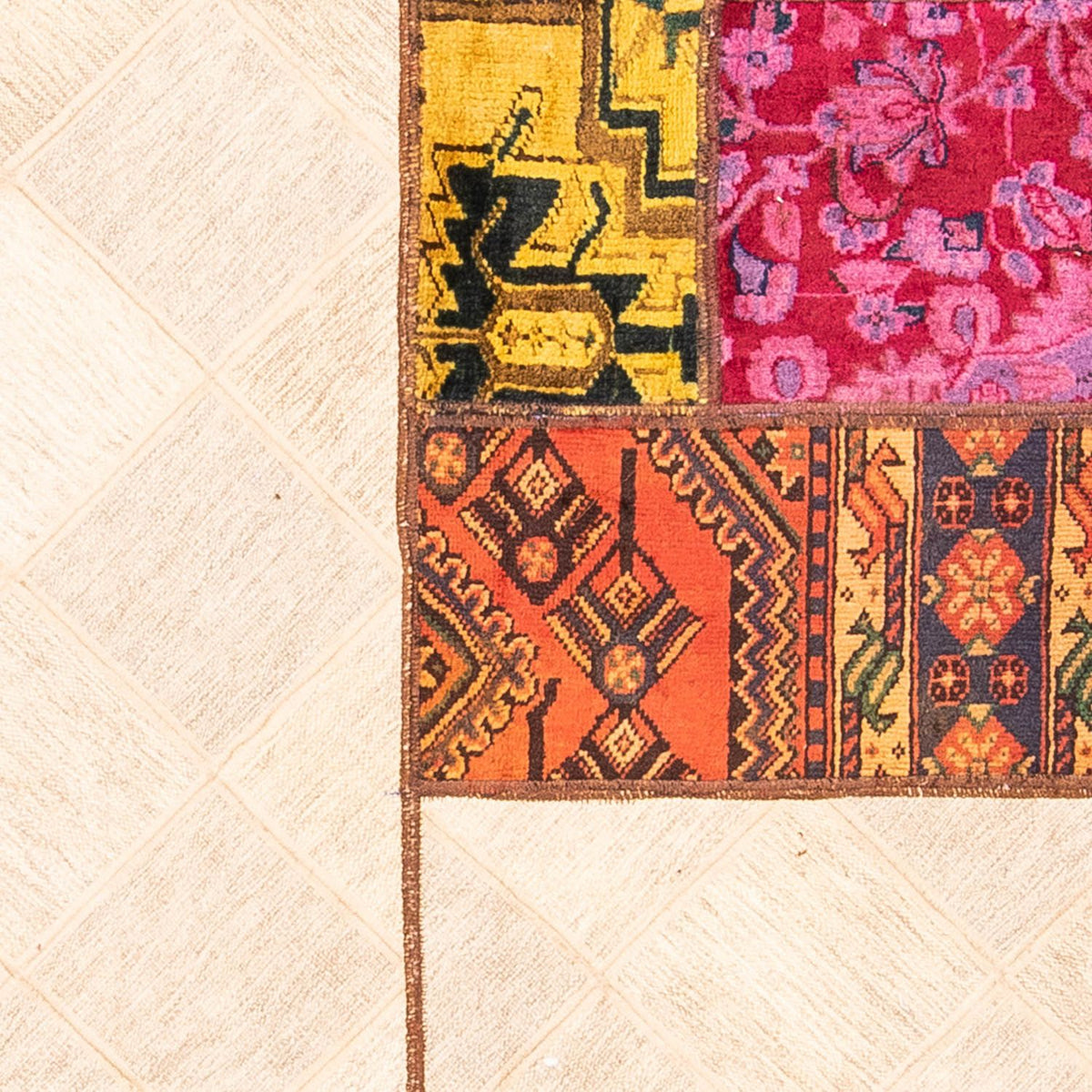 Tappeto Patchwork - 249 x 194 cm - multicolore