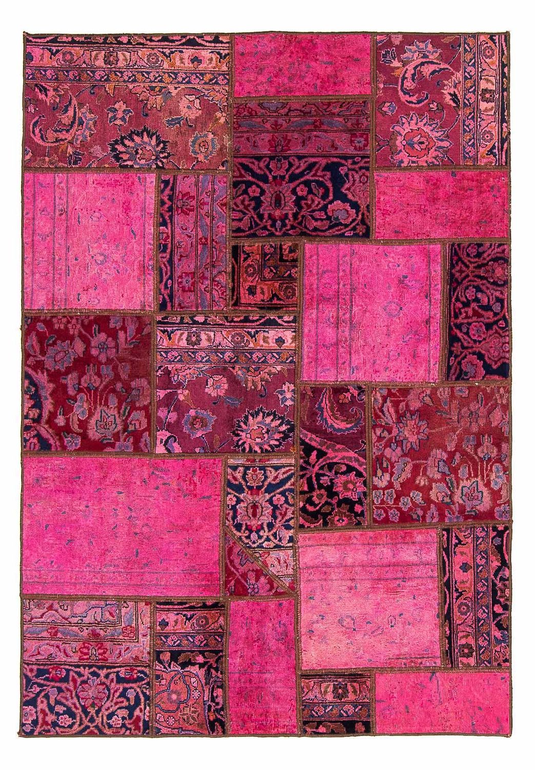 Tappeto Patchwork - 197 x 138 cm - multicolore