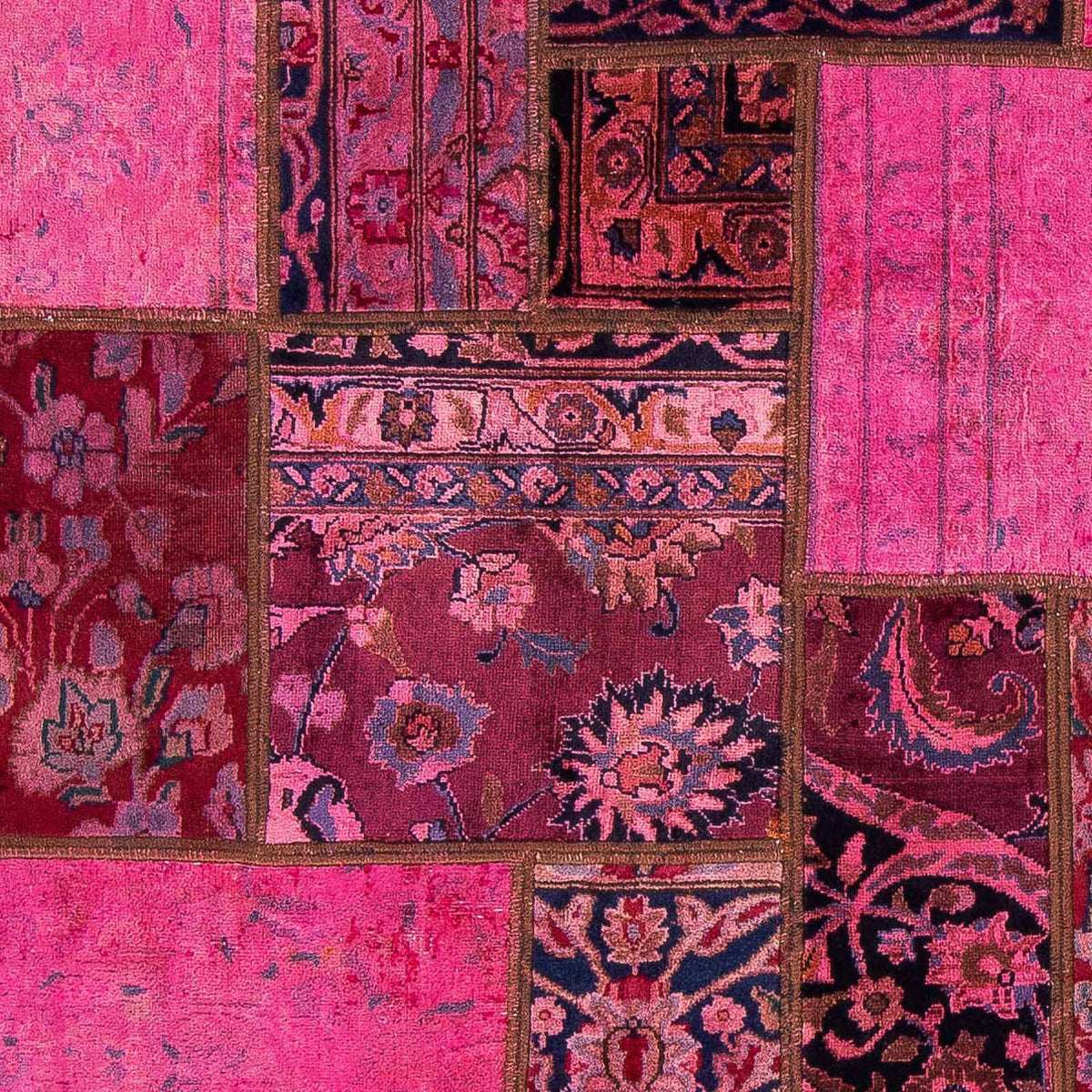 Tappeto Patchwork - 197 x 138 cm - multicolore