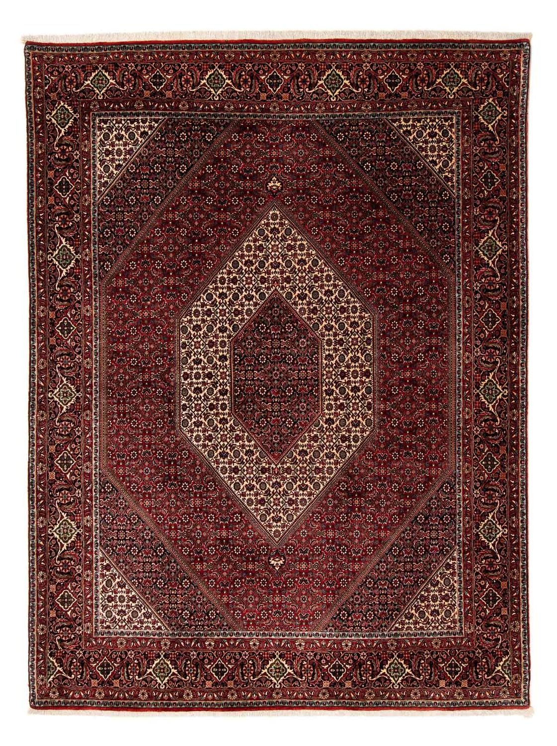 Tappeto Persero - Bidjar - 251 x 201 cm - rosso scuro