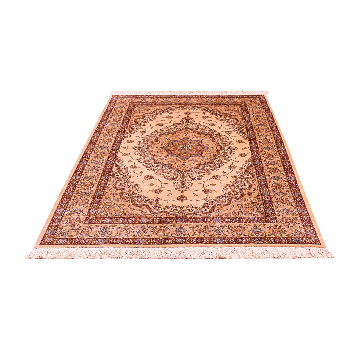 Tappeto di seta - Ghom seta - Premio - 188 x 130 cm - beige