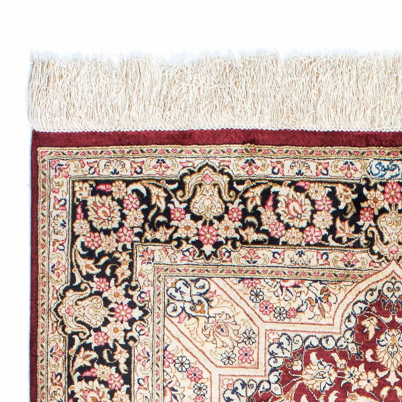 Tappeto Persero - Ghom - 144 x 95 cm - rosso scuro