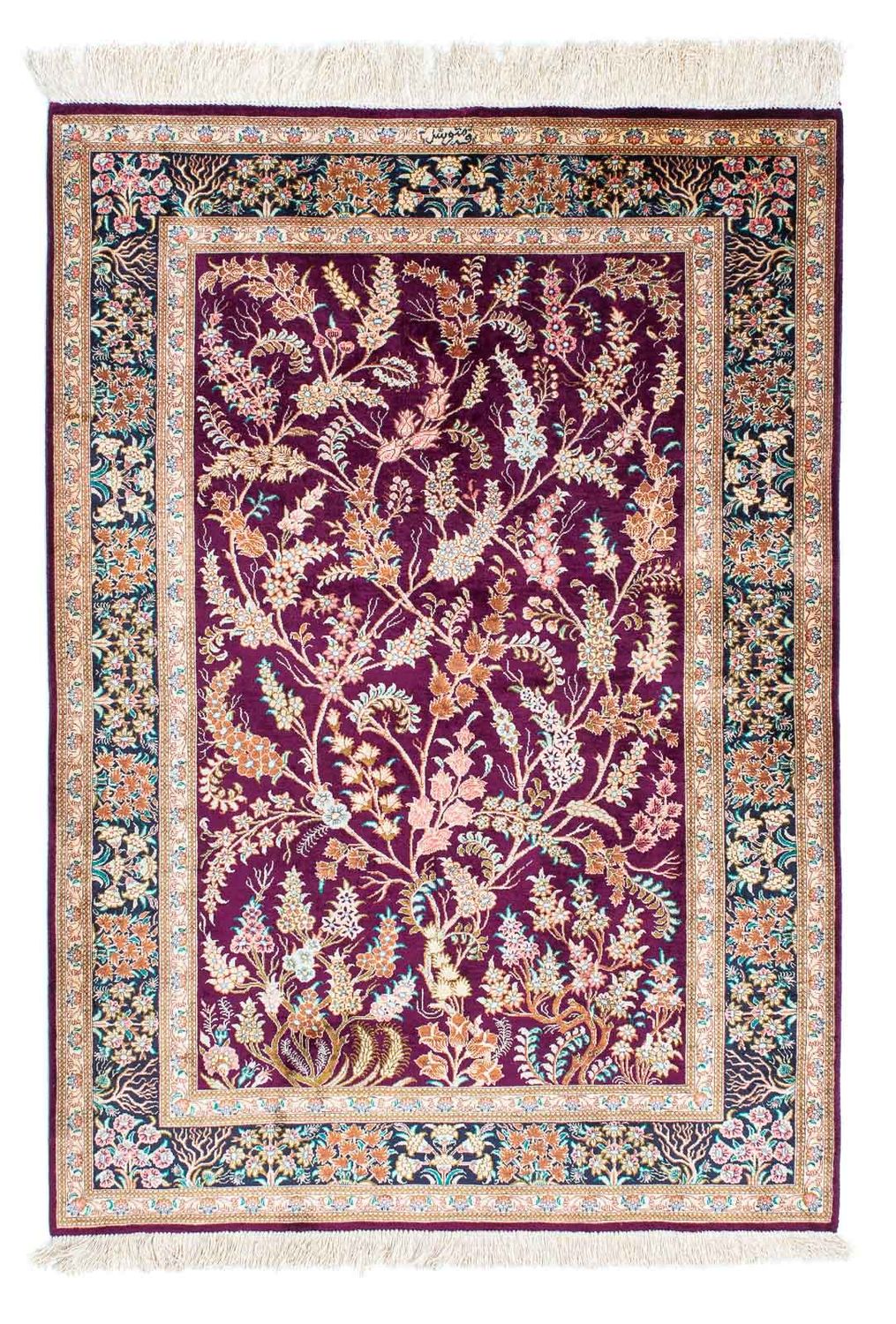 Tappeto Persero - Ghom - 144 x 97 cm - viola