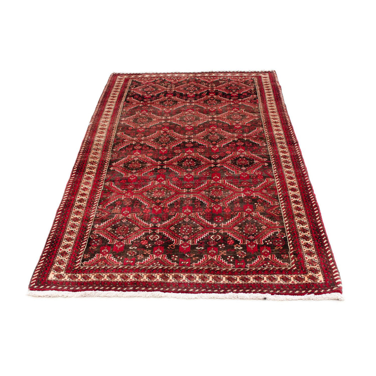 Tappeto corsia Tappeto Belutsch - 195 x 99 cm - rosso scuro