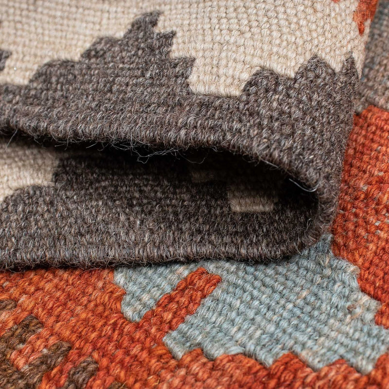 Tappeto corsia Tappeto Kelim - Splash - 296 x 76 cm - rosso chiaro