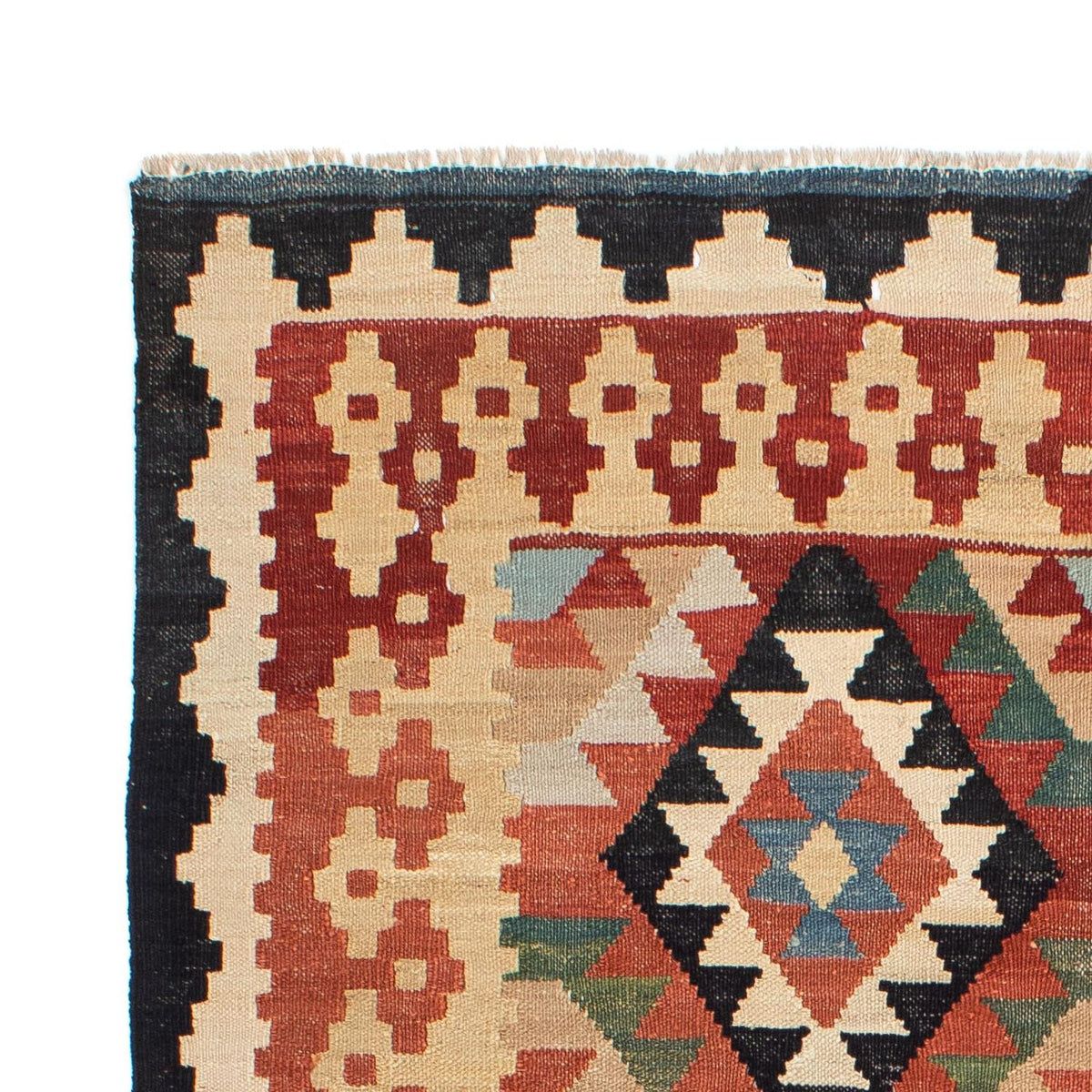 Tappeto Kelim - Splash - 202 x 155 cm - multicolore