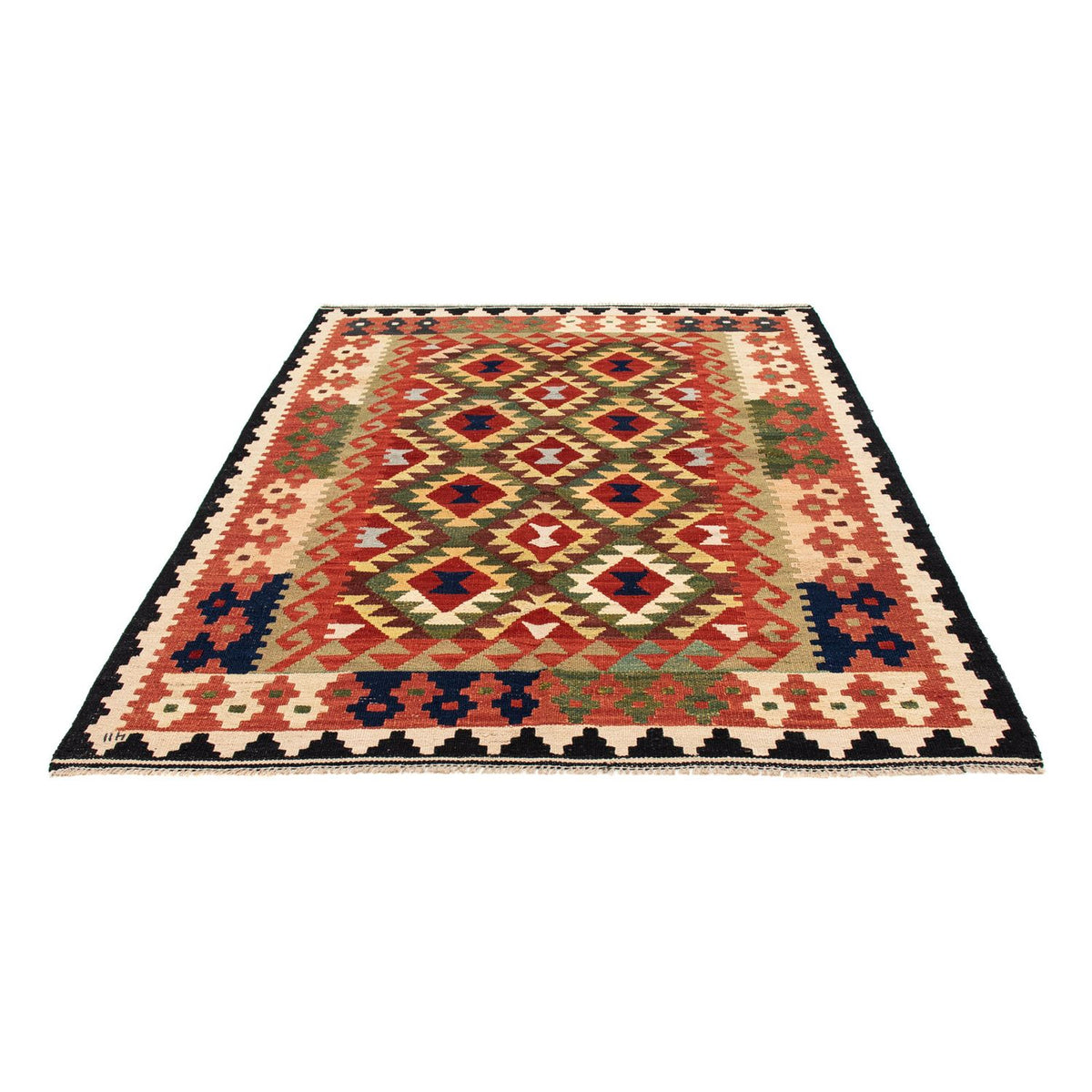 Tappeto Kelim - Splash - 176 x 155 cm - multicolore