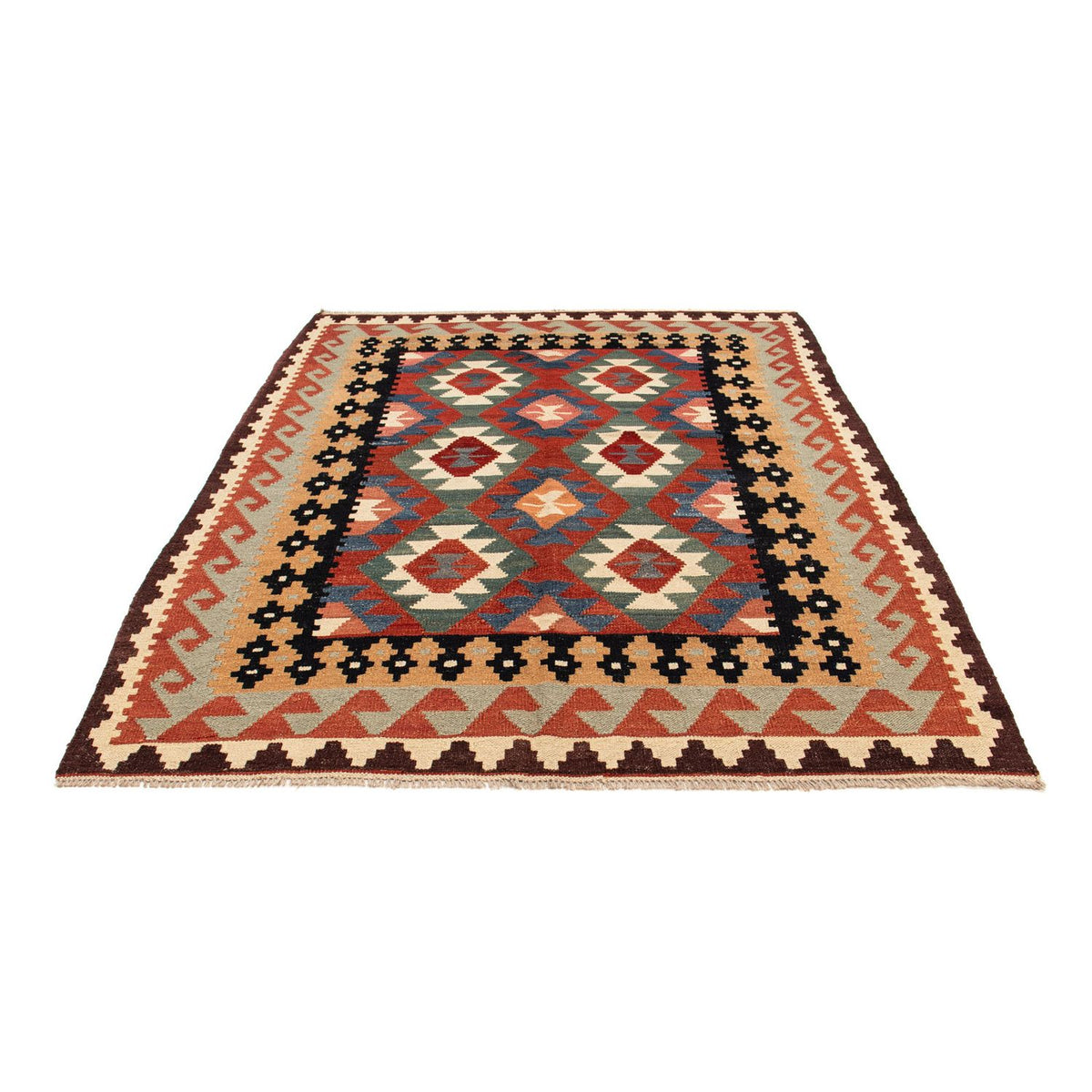 Tappeto Kelim - Splash - 207 x 155 cm - multicolore