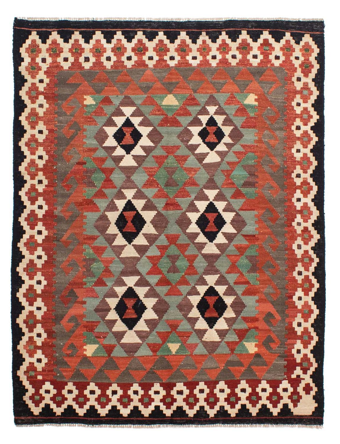 Tappeto Kelim - Splash - 196 x 149 cm - multicolore