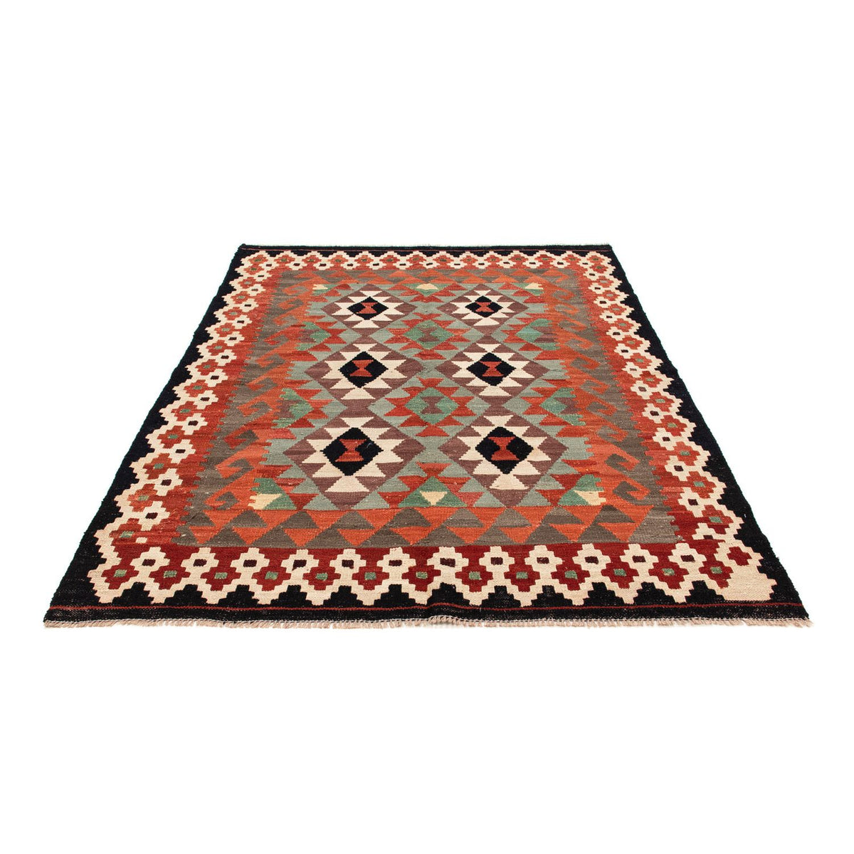 Tappeto Kelim - Splash - 196 x 149 cm - multicolore