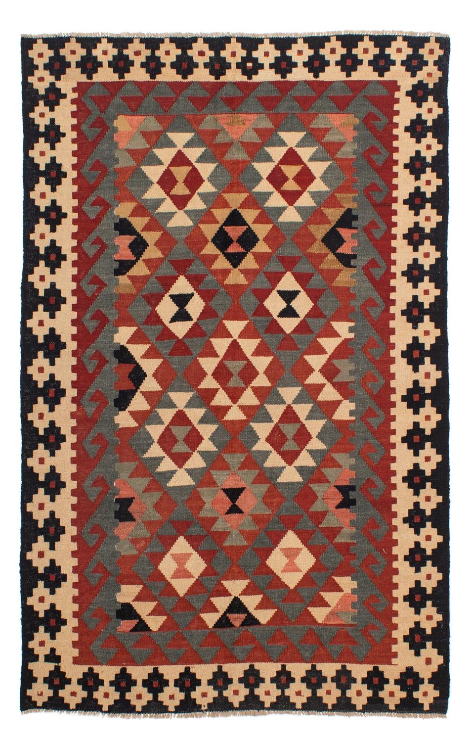 Tappeto Kelim - Splash - 207 x 146 cm - multicolore