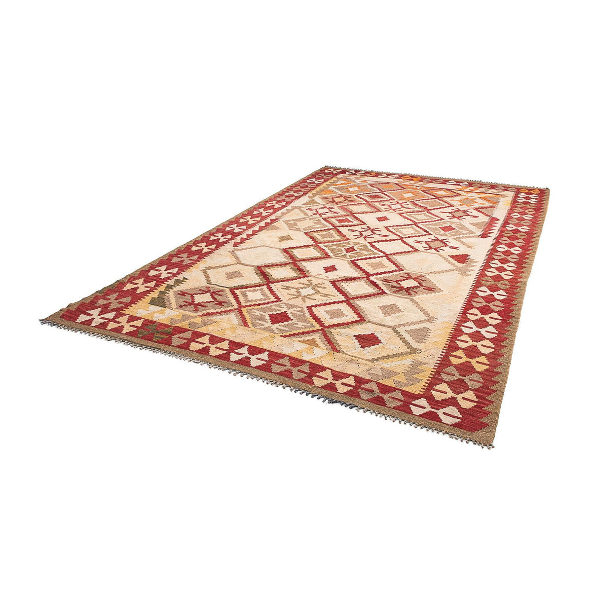 Tappeto Kelim - Splash - 290 x 193 cm - beige